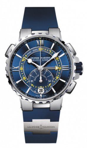 Uhrenbeweger für Uhr Ulysse Nardin Marine Marine Regatta Stainless Steel / Blue / Rubber