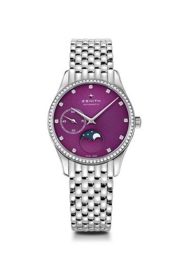 Watch Winder for watch Zenith Elite Elite Ultra Thin Lady Moonphase Purple / Diamond / Bracelet