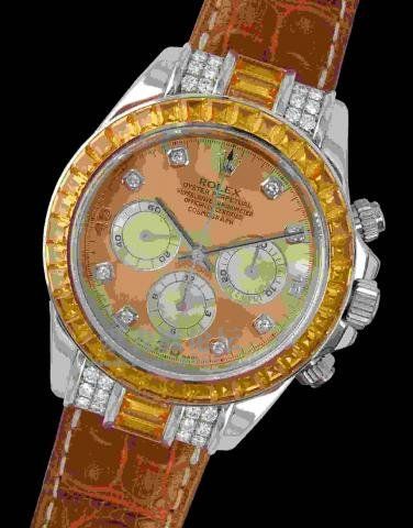 Remontoir à montres pour montre Rolex Daytona Daytona Or Blanc Sapphire Strap