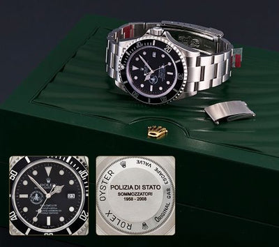 Remontoir à montres pour montre Rolex Sea-Dweller Sea-Dweller 16600 Polizia di Stato