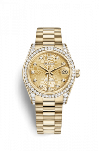 Watch Winder for watch Rolex Datejust 31 Datejust 31 Yellow Gold Diamond / President / Champagne Computer