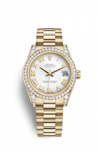 Watch Winder for watch Rolex Datejust 31 Datejust 31 Yellow Gold Diamond / President / White Roman