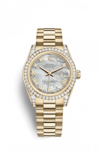 Watch Winder for watch Rolex Datejust 31 Datejust 31 Yellow Gold Diamond / President / MOP Roman