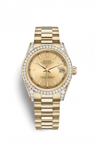 Watch Winder for watch Rolex Datejust 31 Datejust 31 Yellow Gold Diamond / President / Champagne