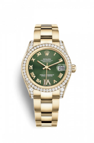 Remontoir à montres pour montre Rolex Datejust 31 Datejust 31 Yellow Or Diamond / Oyster / Olive Roman