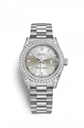 Watch Winder for watch Rolex Datejust 31 Datejust 31 White Gold Diamond / President / Silver