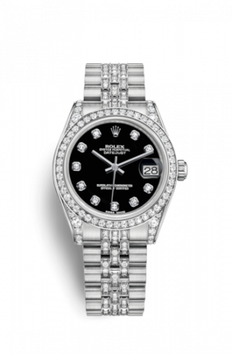 Remontoir à montres pour montre Rolex Datejust 31 Datejust 31 Or Blanc Diamond / Jubilee Diamond / Noire Diamond