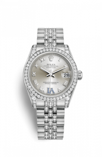 Remontoir à montres pour montre Rolex Datejust 31 Datejust 31 Or Blanc Diamond / Jubilee Diamond / Argent Roman