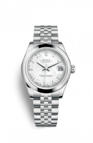 Watch Winder for watch Rolex Datejust 31 Datejust 31 Stainless Steel Domed / Jubilee / White Roman