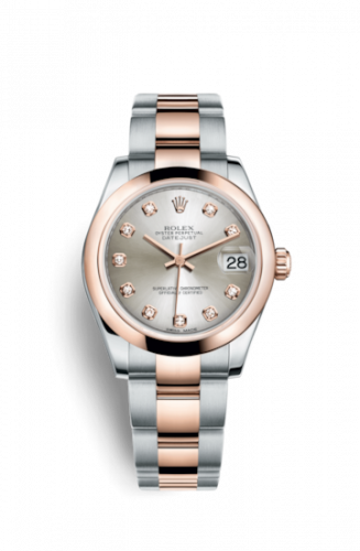 Watch Winder for watch Rolex Datejust 31 Datejust 31 Rolesor Everose Domed / Oyster / Silver Diamond