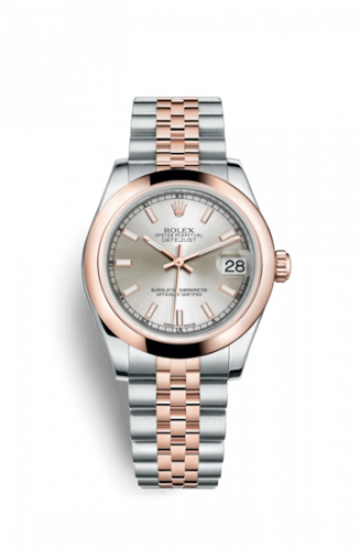 Remontoir à montres pour montre Rolex Datejust 31 Datejust 31 Rolesor Everose Domed / Jubilee / Argent