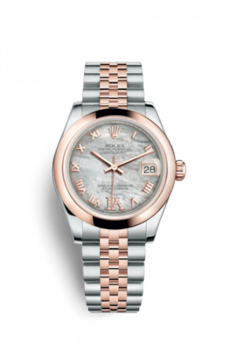 Remontoir à montres pour montre Rolex Datejust 31 Datejust 31 Rolesor Everose Domed / Jubilee / MOP Roman
