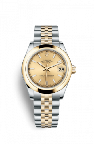 Remontoir à montres pour montre Rolex Datejust 31 Datejust 31 Rolesor Yellow Domed / Jubilee / Champagne