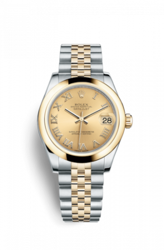 Remontoir à montres pour montre Rolex Datejust 31 Datejust 31 Rolesor Yellow Domed / Jubilee / Champagne Roman