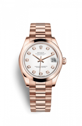 Watch Winder for watch Rolex Datejust 31 Datejust 31 Everose Domed / President / White Diamond