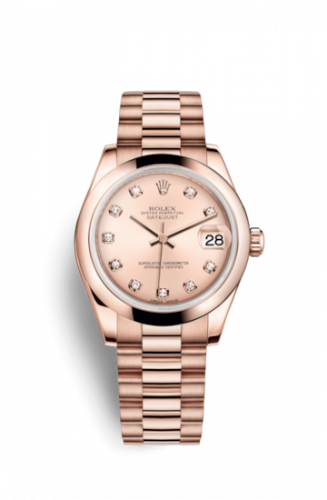 Remontoir à montres pour montre Rolex Datejust 31 Datejust 31 Everose Domed / President / Rose Diamond