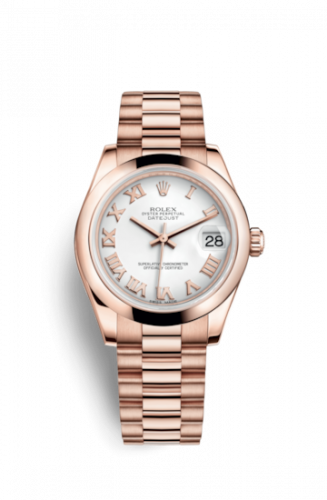 Watch Winder for watch Rolex Datejust 31 Datejust 31 Everose Domed / President / White Roman