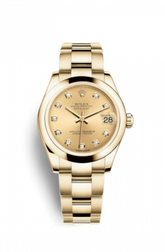 Watch Winder for watch Rolex Datejust 31 Datejust 31 Yellow Gold Domed / Oyster / Champagne Diamond