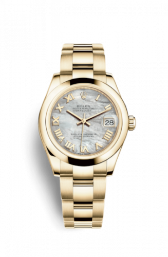 Watch Winder for watch Rolex Datejust 31 Datejust 31 Yellow Gold Domed / Oyster / MOP Roman