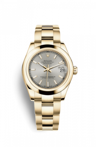 Remontoir à montres pour montre Rolex Datejust 31 Datejust 31 Yellow Or Domed / Oyster / Argent