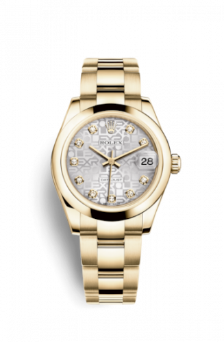 Remontoir à montres pour montre Rolex Datejust 31 Datejust 31 Yellow Or Domed / Oyster / Argent Computer