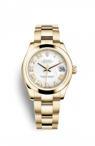 Watch Winder for watch Rolex Datejust 31 Datejust 31 Yellow Gold Domed / Oyster / White Roman