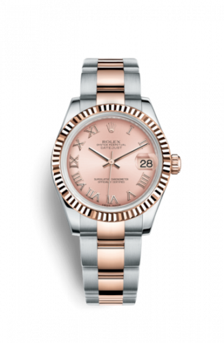 Remontoir à montres pour montre Rolex Datejust 31 Datejust 31 Rolesor Everose Fluted / Oyster / Rose Roman