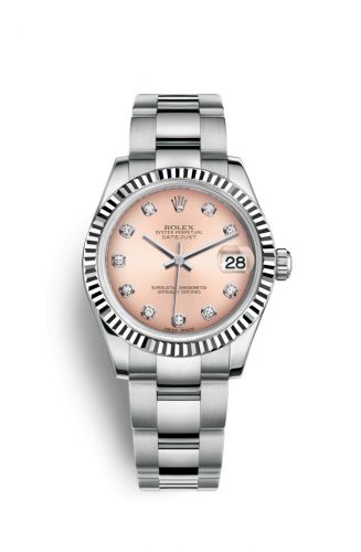 Remontoir à montres pour montre Rolex Datejust 31 Datejust 31 Stainless Steel Fluted / Oyster / Rose - Diamond
