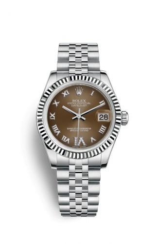 Remontoir à montres pour montre Rolex Datejust 31 Datejust 31 Stainless Steel Fluted / Jubilee / Bronze Roman