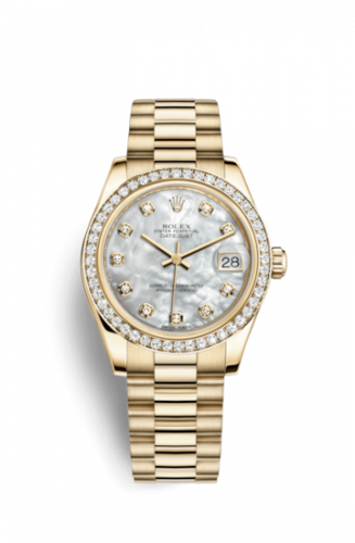 Watch Winder for watch Rolex Datejust 31 Datejust 31 Yellow Gold Diamond / President / MOP