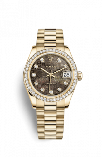 Watch Winder for watch Rolex Datejust 31 Datejust 31 Yellow Gold Diamond / President / Black MOP Computer