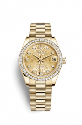 Watch Winder for watch Rolex Datejust 31 Datejust 31 Yellow Gold Diamond / President / Champagne Computer