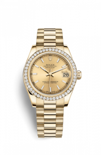 Watch Winder for watch Rolex Datejust 31 Datejust 31 Yellow Gold Diamond / President / Champagne