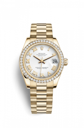 Watch Winder for watch Rolex Datejust 31 Datejust 31 Yellow Gold Diamond / President / White Roman