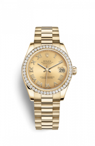 Watch Winder for watch Rolex Datejust 31 Datejust 31 Yellow Gold Diamond / President / Champagne Roman