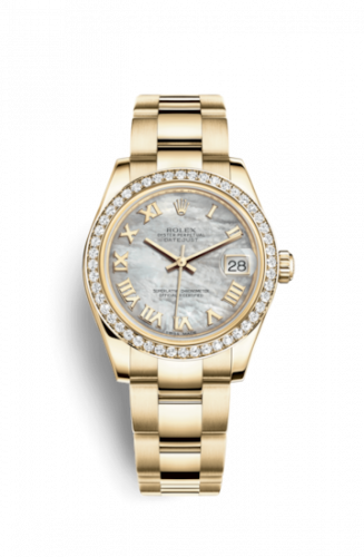 Watch Winder for watch Rolex Datejust 31 Datejust 31 Yellow Gold Diamond / Oyster / MOP Roman