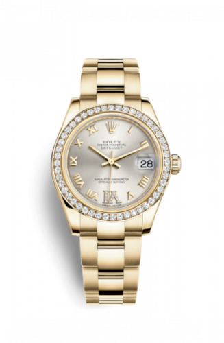 Remontoir à montres pour montre Rolex Datejust 31 Datejust 31 Yellow Or Diamond / Oyster / Argent Roman