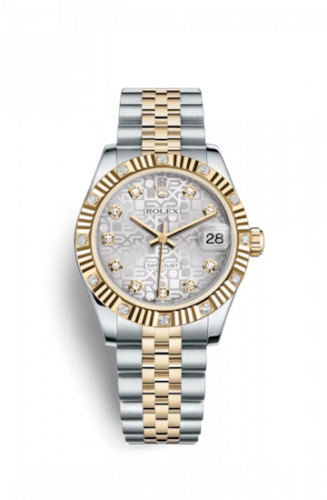 Watch Winder for watch Rolex Datejust 31 Datejust 31 Rolesor Fluted Diamond / Jubilee / Silver Computer