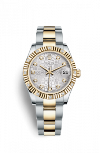 Watch Winder for watch Rolex Datejust 31 Datejust 31 Rolesor Fluted Diamond / Oyster / Silver Computer