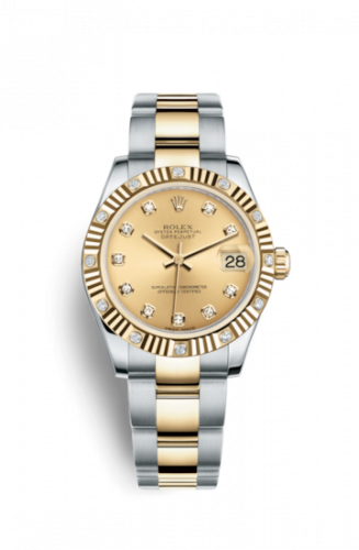 Watch Winder for watch Rolex Datejust 31 Datejust 31 Rolesor Fluted Diamond / Oyster / Champagne Diamond