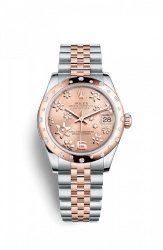 Watch Winder for watch Rolex Datejust 31 Datejust 31 Rolesor Everose Domed Diamond / Jubilee / Pink Floral