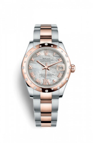 Remontoir à montres pour montre Rolex Datejust 31 Datejust 31 Rolesor Everose Domed Diamond / Oyster / MOP Roman