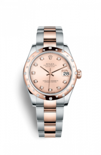 Remontoir à montres pour montre Rolex Datejust 31 Datejust 31 Rolesor Everose Domed Diamond / Oyster / Rose Diamond
