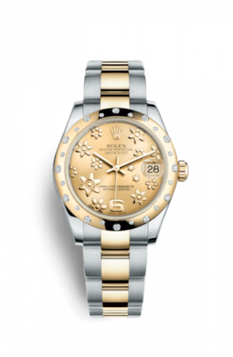 Watch Winder for watch Rolex Datejust 31 Datejust 31 Rolesor Yellow Domed Diamond / Oyster / Champagne Floral