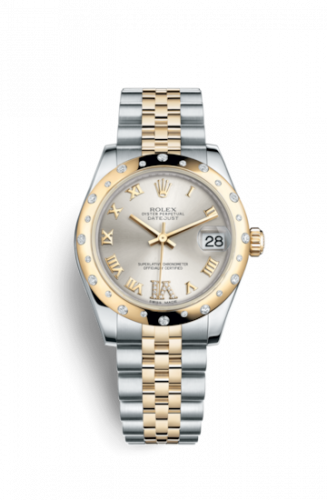 Watch Winder for watch Rolex Datejust 31 Datejust 31 Rolesor Yellow Domed Diamond / Jubilee / Silver Roman