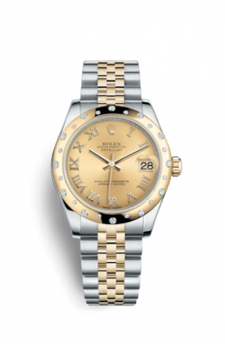 Watch Winder for watch Rolex Datejust 31 Datejust 31 Rolesor Yellow Domed Diamond / Jubilee / Champagne Roman