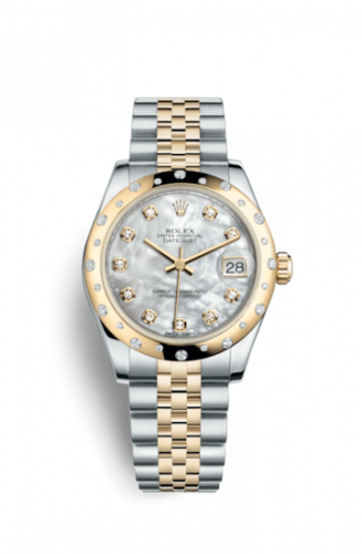Remontoir à montres pour montre Rolex Datejust 31 Datejust 31 Rolesor Yellow Domed Diamond / Jubilee / MOP Diamond