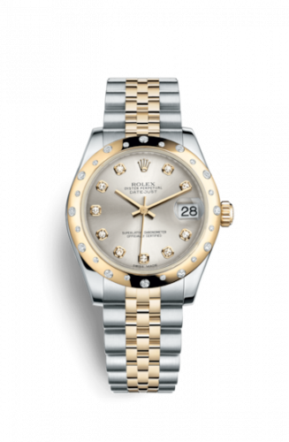 Remontoir à montres pour montre Rolex Datejust 31 Datejust 31 Rolesor Domed Diamond / Jubilee / Argent Diamond