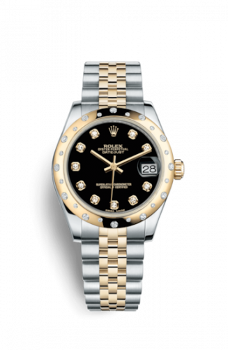 Remontoir à montres pour montre Rolex Datejust 31 Datejust 31 Rolesor Yellow Domed Diamond / Jubilee / Noire Diamond