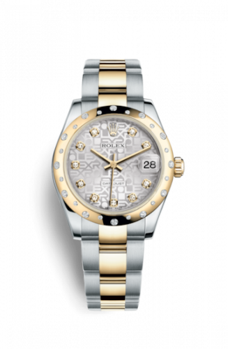 Remontoir à montres pour montre Rolex Datejust 31 Datejust 31 Rolesor Yellow Domed Diamond / Oyster / Argent Computer